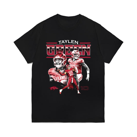 Arkansas - NCAA Football : Taylen Green - Collage Comfort Colors T-Shirt-0