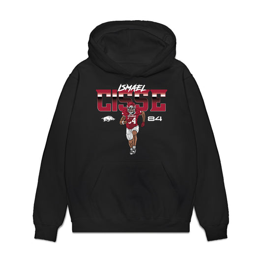 Arkansas - NCAA Football : Ismael Cisse - Collage Premium Hooded Sweatshirt-0
