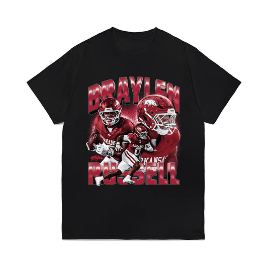 Arkansas - NCAA Football : Braylen Russell - Collage Comfort Colors T-Shirt-0