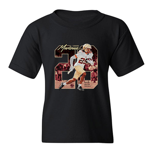 Boston College - NCAA Football : Cameron Martinez - Collage Youth T-Shirt-0