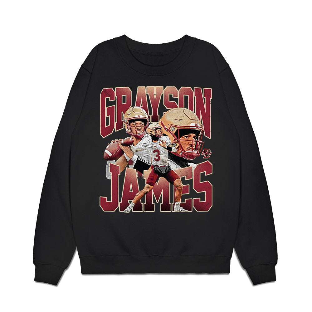 Boston College - NCAA Football : Grayson James - Collage Premium Crewneck Sweatshirt-0