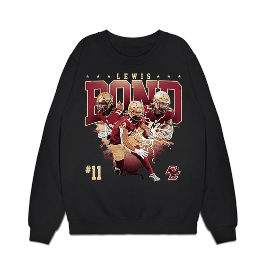Boston College - NCAA Football : Lewis Bond - Collage Premium Crewneck Sweatshirt-0