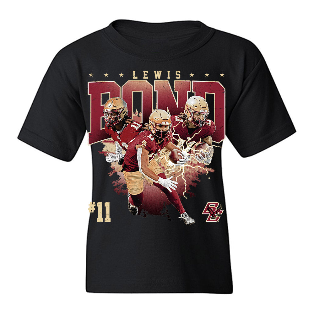 Boston College - NCAA Football : Lewis Bond - Collage Youth T-Shirt-0
