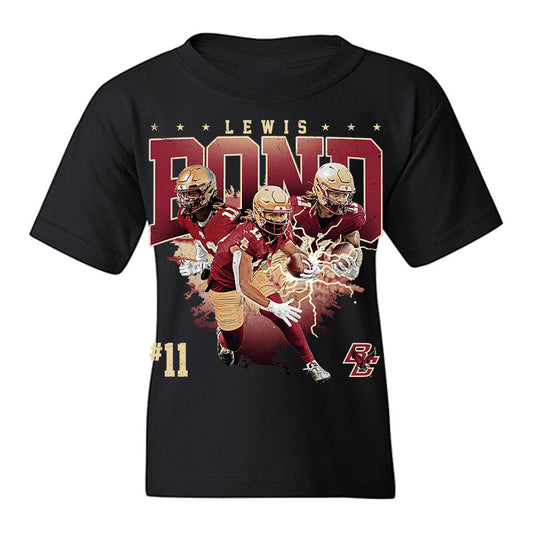 Boston College - NCAA Football : Lewis Bond - Collage Youth T-Shirt-0