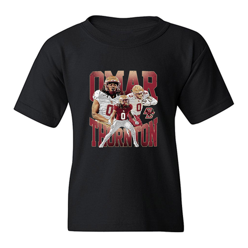 Boston College - NCAA Football : Omar Thornton - Collage Youth T-Shirt-0