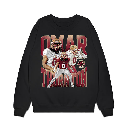 Boston College - NCAA Football : Omar Thornton - Collage Premium Crewneck Sweatshirt-0