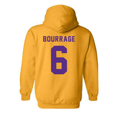 LSU - NCAA Women's Basketball : Divine Bourrage - Classic Shersey Hooded Sweatshirt-1