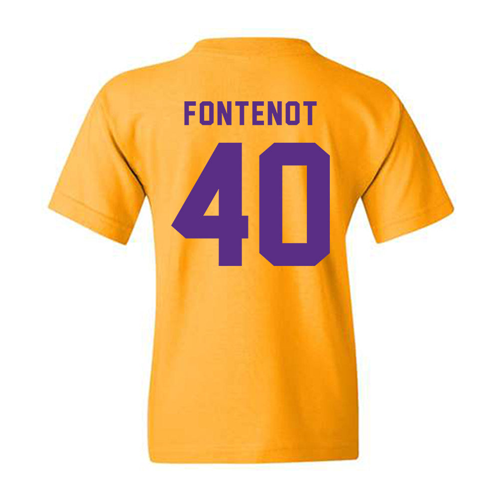 LSU - NCAA Baseball : Grant Fontenot - Classic Shersey Youth T-Shirt-1