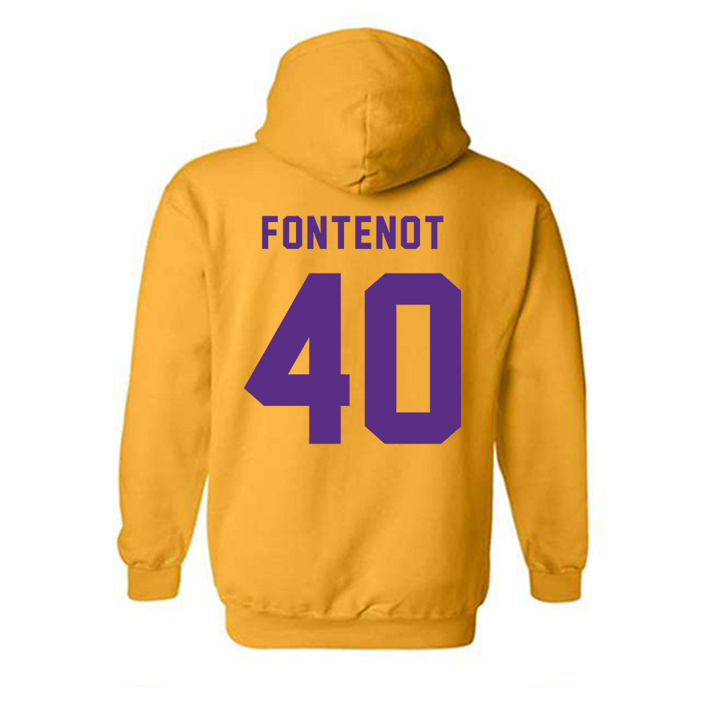 LSU - NCAA Baseball : Grant Fontenot - Classic Shersey Hooded Sweatshirt-1