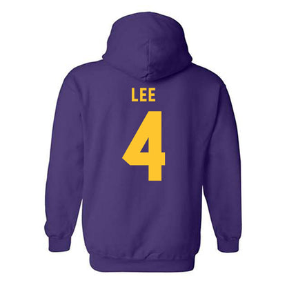 LSU - NCAA Women's Volleyball : Angie Lee - Classic Shersey Hooded Sweatshirt-1