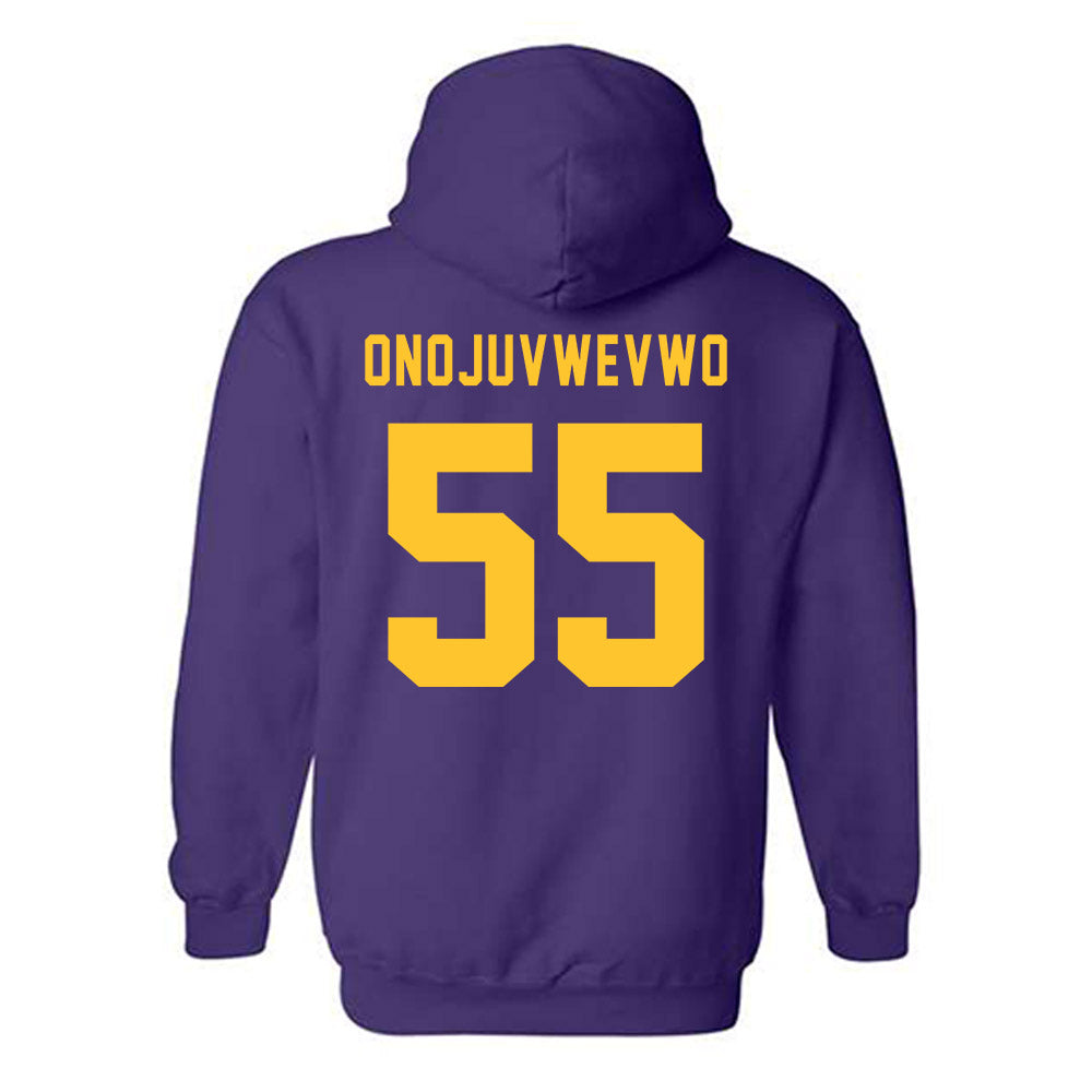 LSU - NCAA Women's Track & Field : Ella Onojuvwevwo - Classic Shersey Hooded Sweatshirt-1
