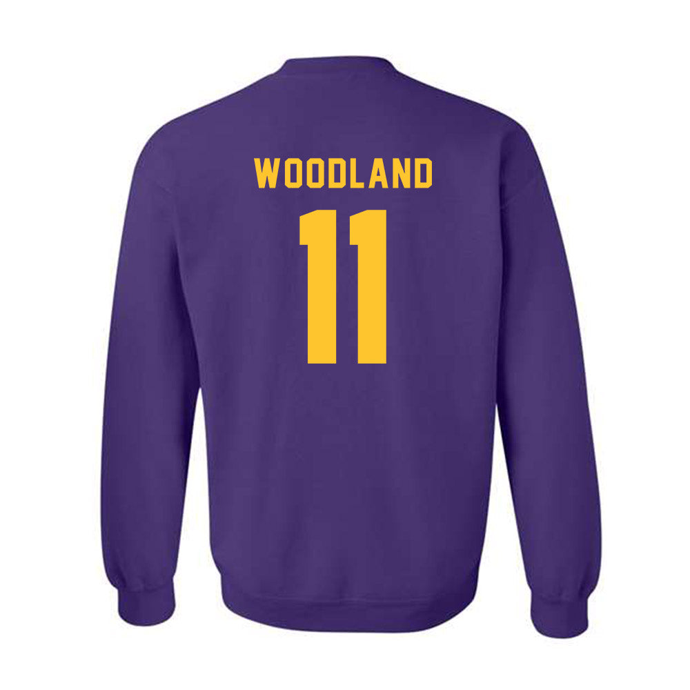 LSU - NCAA Football : PJ Woodland - Classic Shersey Crewneck Sweatshirt-1