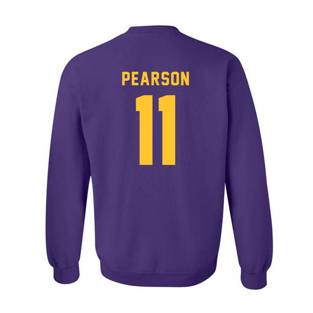 LSU - NCAA Baseball : John Pearson - Classic Shersey Crewneck Sweatshirt-1