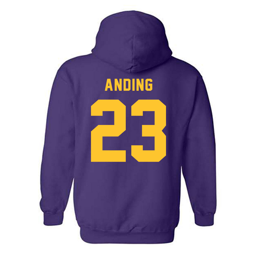 LSU - NCAA Football : Aidan Anding - Classic Shersey Hooded Sweatshirt-1