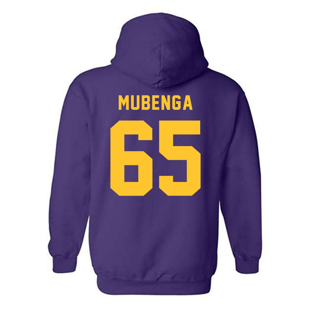 LSU - NCAA Football : Paul Mubenga - Classic Shersey Hooded Sweatshirt-1