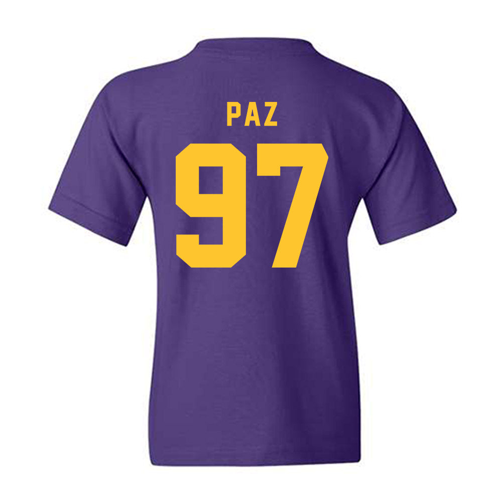 LSU - NCAA Baseball : Marcos Paz - Classic Shersey Youth T-Shirt-1