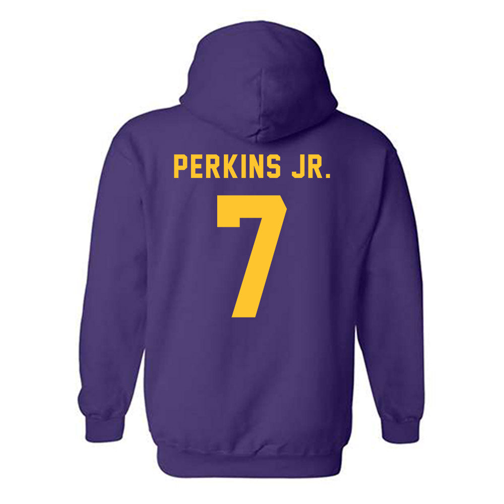 LSU - NCAA Football : Harold Perkins Jr. - Classic Shersey Hooded Sweatshirt-1