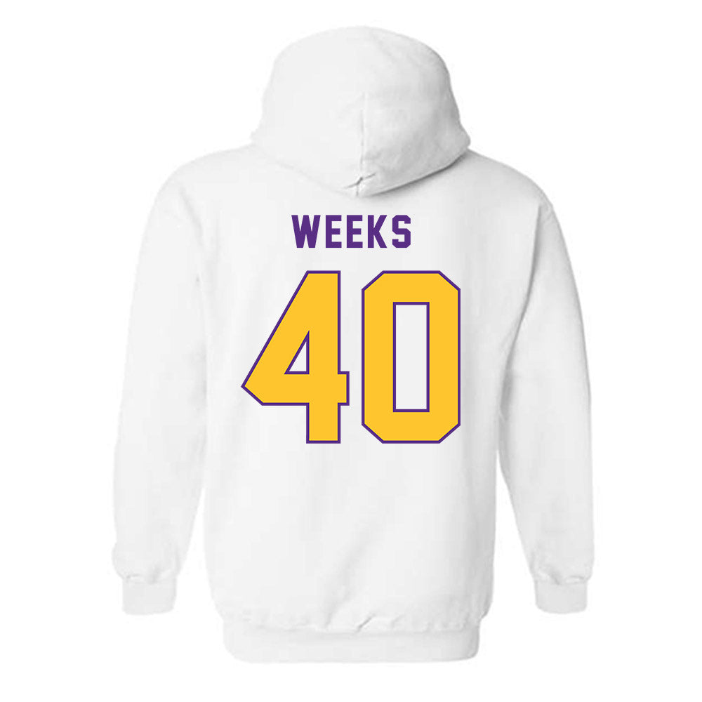 LSU - NCAA Football : Whit Weeks - Classic Shersey Hooded Sweatshirt-1