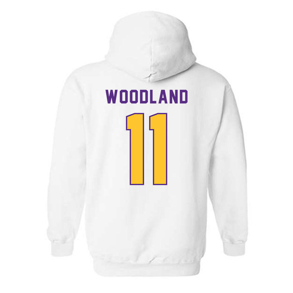 LSU - NCAA Football : PJ Woodland - Classic Shersey Hooded Sweatshirt-1