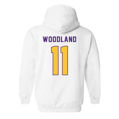 LSU - NCAA Football : PJ Woodland - Classic Shersey Hooded Sweatshirt-1