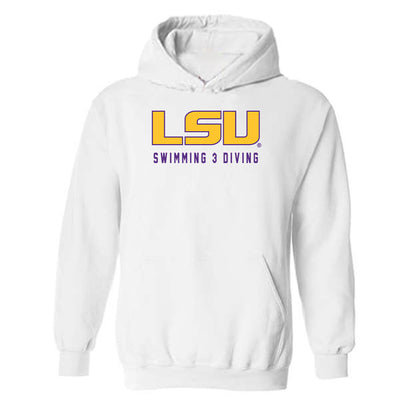 LSU - NCAA Men's Swimming & Diving : Collin Quickstad - Classic Shersey Hooded Sweatshirt-0
