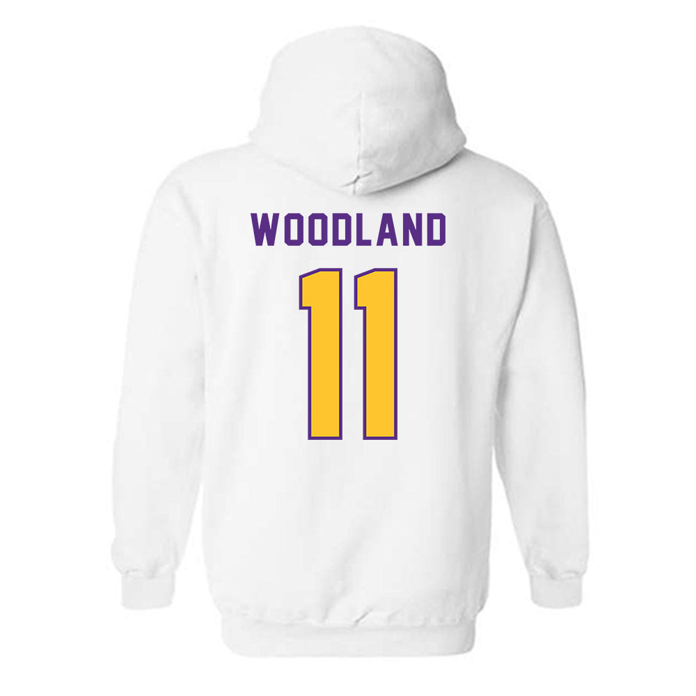 LSU - NCAA Football : PJ Woodland - Classic Shersey Hooded Sweatshirt-1