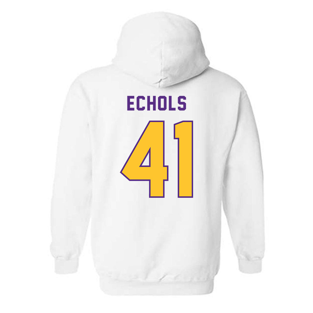 LSU - NCAA Football : Justin Echols - Classic Shersey Hooded Sweatshirt-1