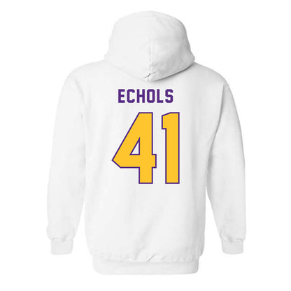 LSU - NCAA Football : Justin Echols - Classic Shersey Hooded Sweatshirt-1