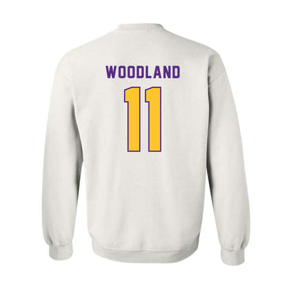 LSU - NCAA Football : PJ Woodland - Classic Shersey Crewneck Sweatshirt-1