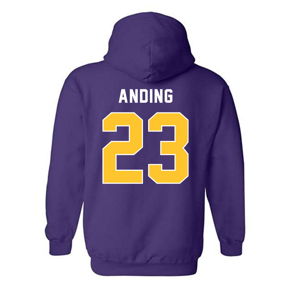 LSU - NCAA Football : Aidan Anding - Classic Shersey Hooded Sweatshirt-1