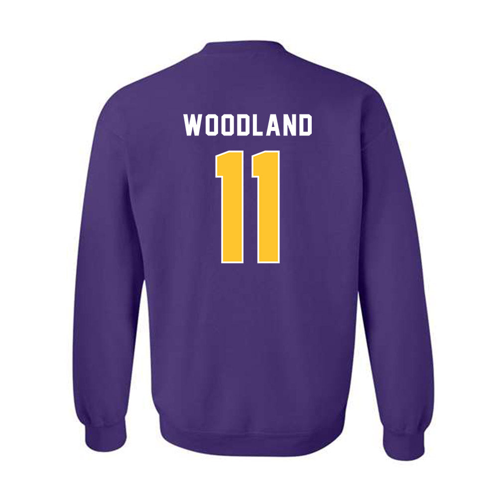LSU - NCAA Football : PJ Woodland - Classic Shersey Crewneck Sweatshirt-1