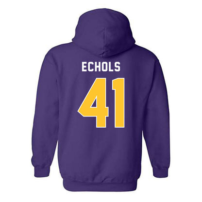 LSU - NCAA Football : Justin Echols - Classic Shersey Hooded Sweatshirt-1