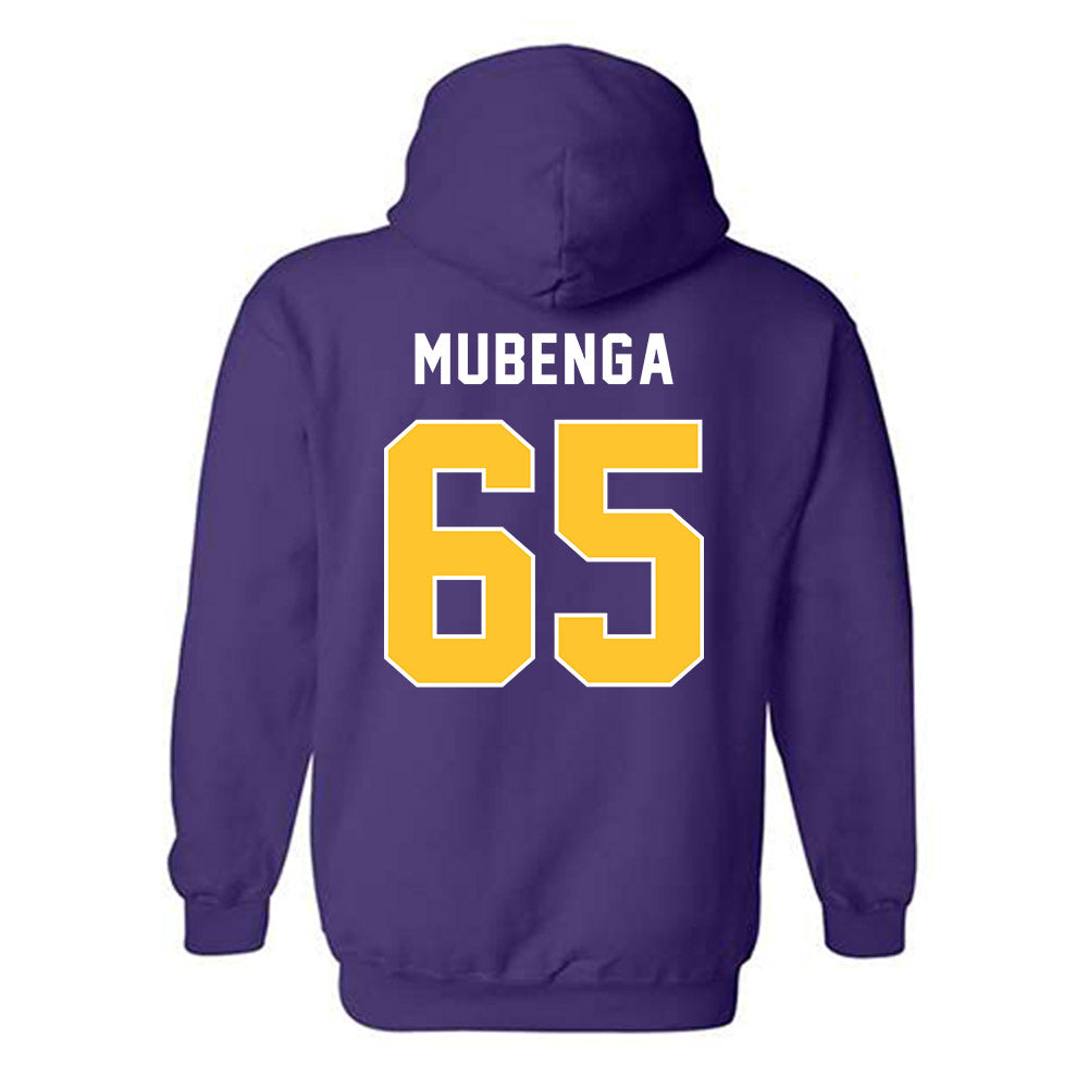 LSU - NCAA Football : Paul Mubenga - Classic Shersey Hooded Sweatshirt-1