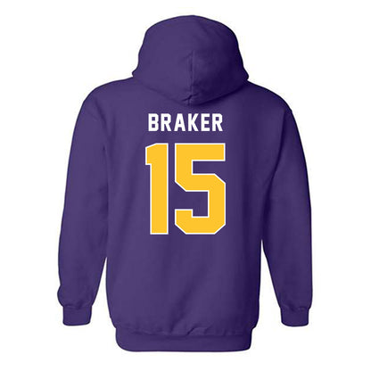 LSU - NCAA Football : Jaiden Braker - Classic Shersey Hooded Sweatshirt-1