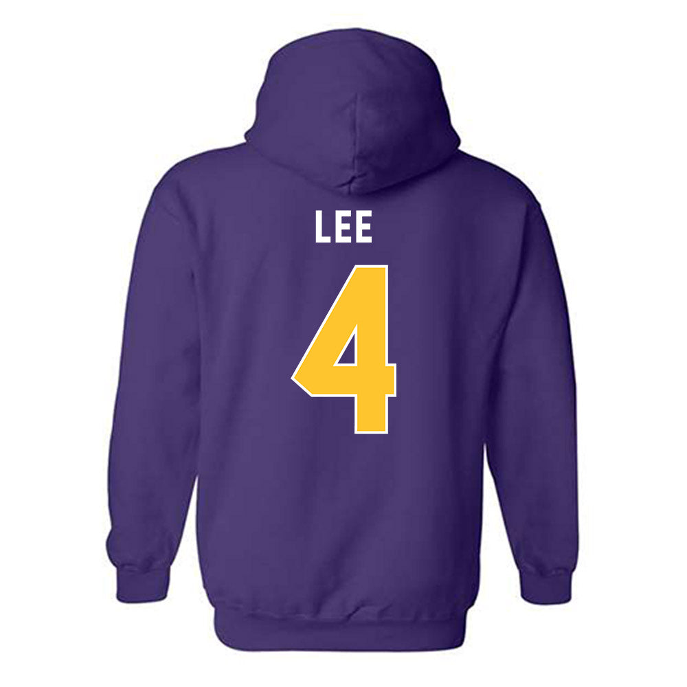 LSU - NCAA Women's Volleyball : Angie Lee - Classic Shersey Hooded Sweatshirt-1