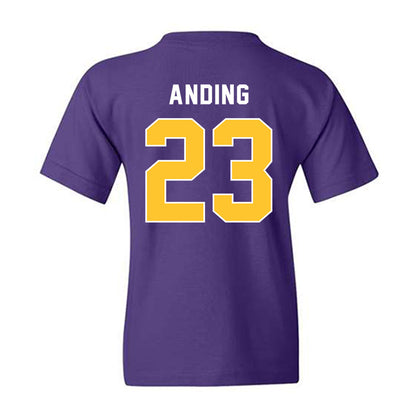 LSU - NCAA Football : Aidan Anding - Classic Shersey Youth T-Shirt-1