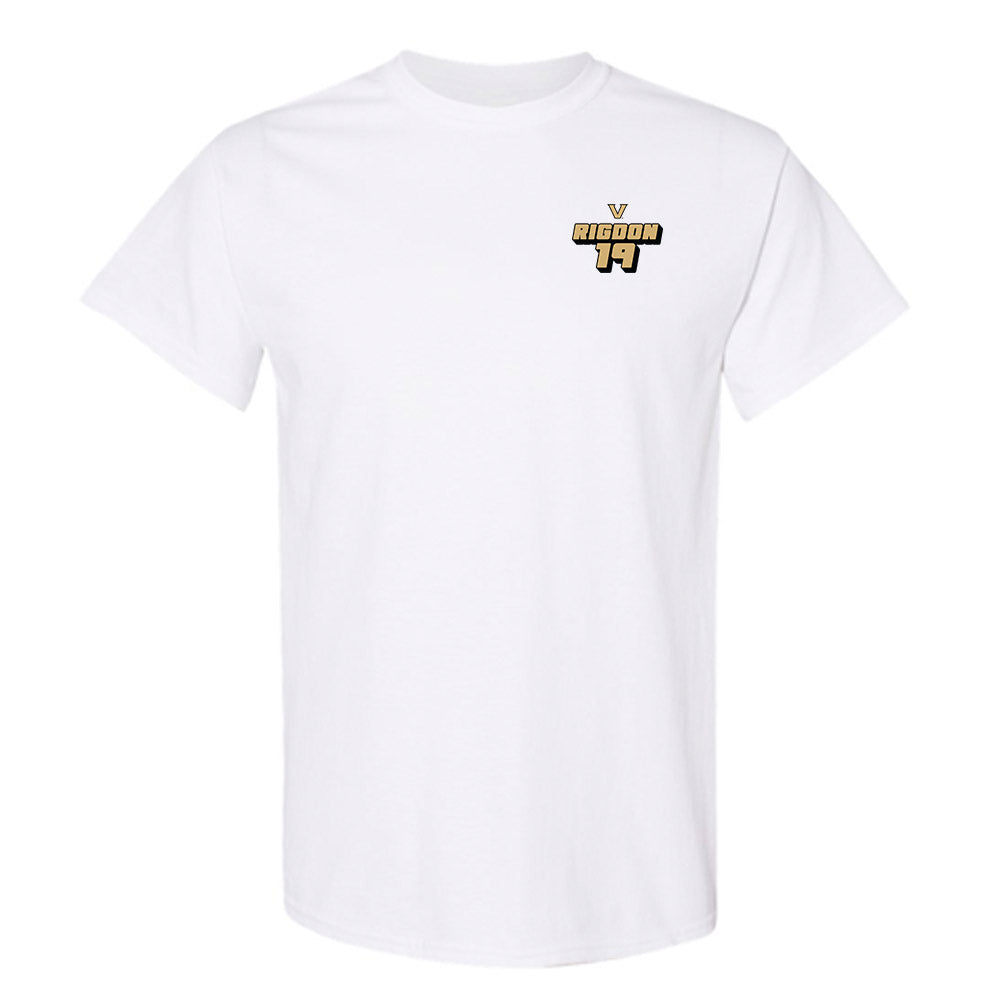 Vanderbilt - NCAA Baseball : Rustan Rigdon - Graphic Tee T-Shirt-0