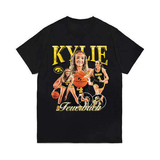 Iowa - NCAA Women's Basketball : Kylie Feuerbach - Collage Comfort Colors T-Shirt-0