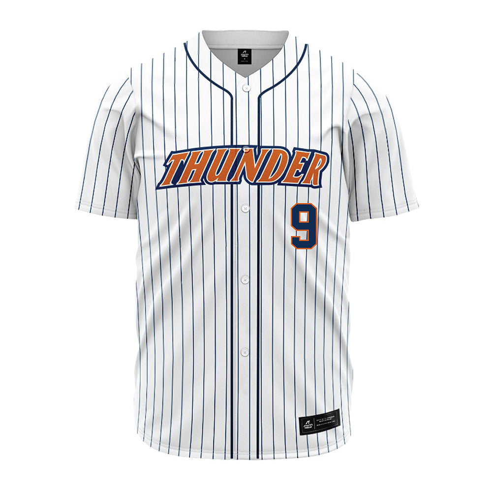 Wheaton IL - NCAA Baseball : Ryan Cartwright - White Pinstripe Jersey-0