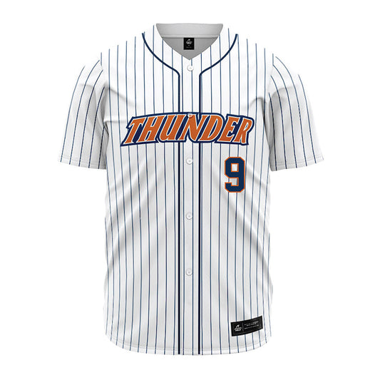 Wheaton IL - NCAA Baseball : Ryan Cartwright - White Pinstripe Jersey-0