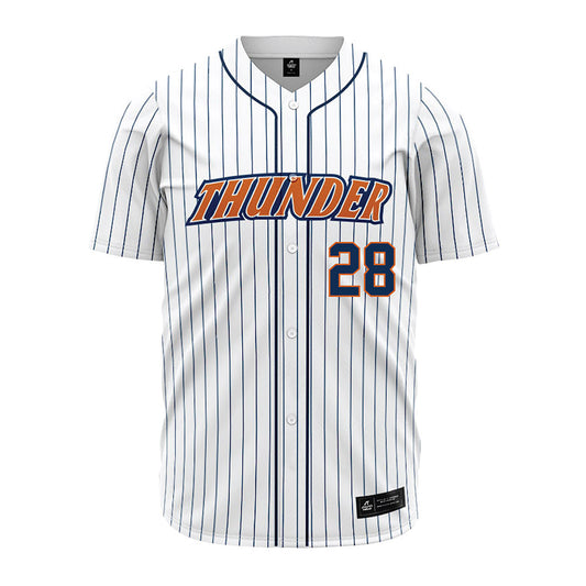Wheaton IL - NCAA Baseball : Sean Dmytrowicz - White Pinstripe Jersey-0