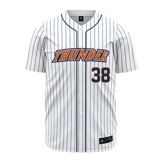 Wheaton IL - NCAA Baseball : Aidan Toal - White Pinstripe Jersey-0