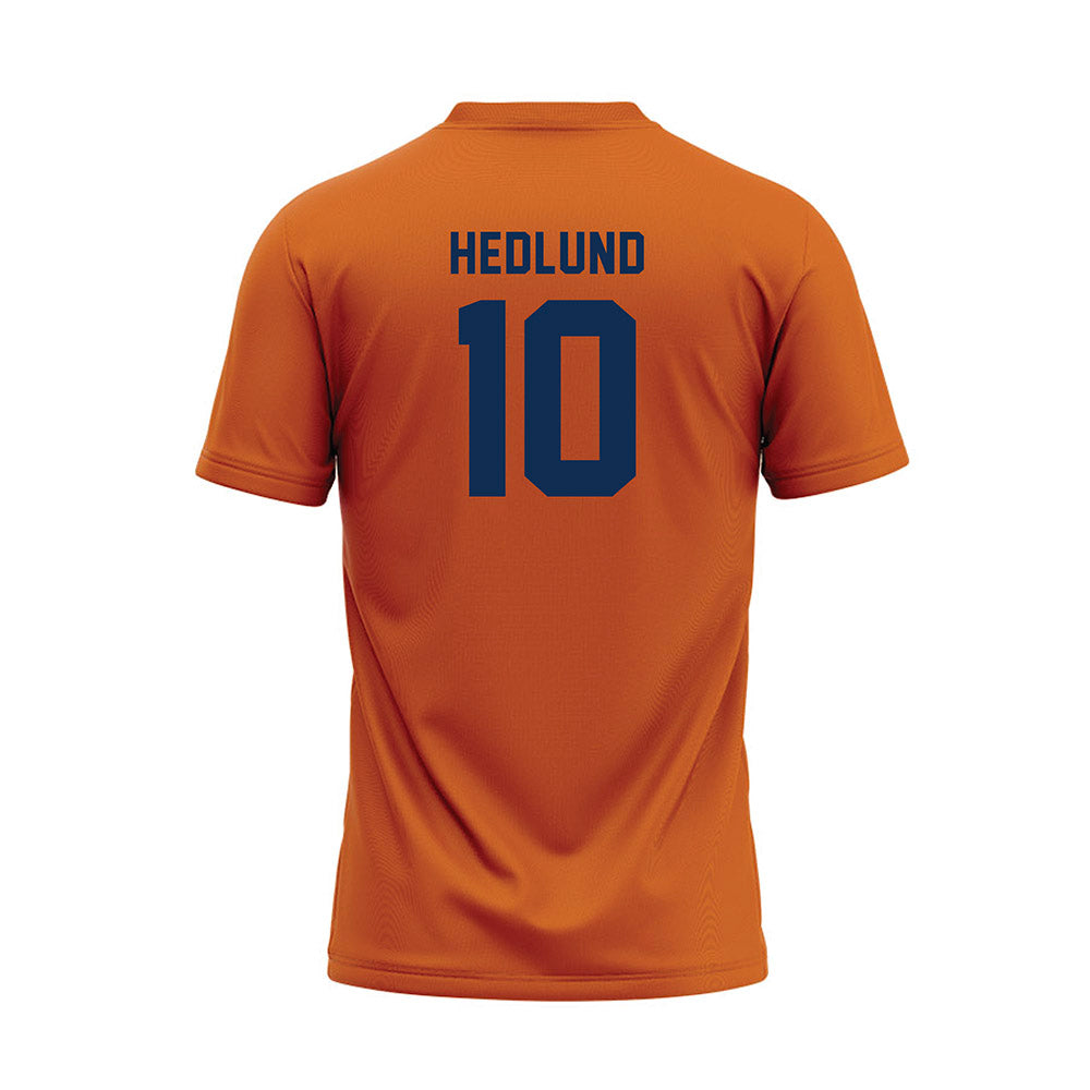 Wheaton IL - NCAA Baseball : Nathan Hedlund - Orange Baseball Jersey-1