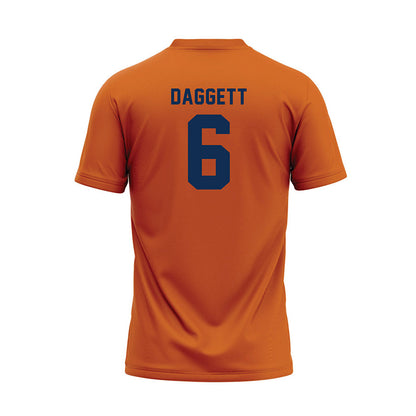 Wheaton IL - NCAA Baseball : Cole Daggett - Orange Baseball Jersey-1
