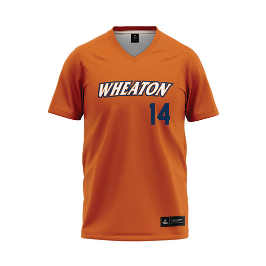Wheaton IL - NCAA Baseball : Braden Engel - Orange Baseball Jersey-0
