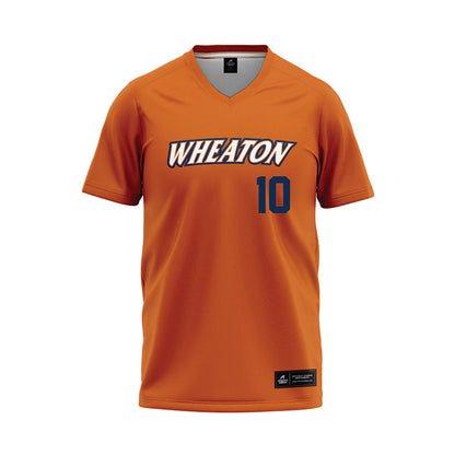 Wheaton IL - NCAA Baseball : Nathan Hedlund - Orange Baseball Jersey-0