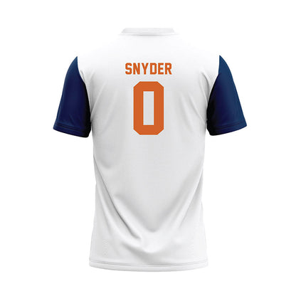 Wheaton IL - NCAA Baseball : Caleb Snyder - White Baseball Jersey-1