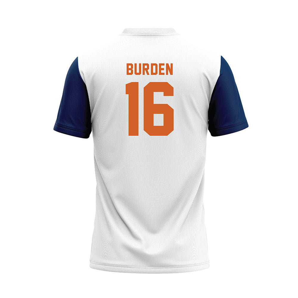 Wheaton IL - NCAA Baseball : Nate Burden - White Baseball Jersey-1