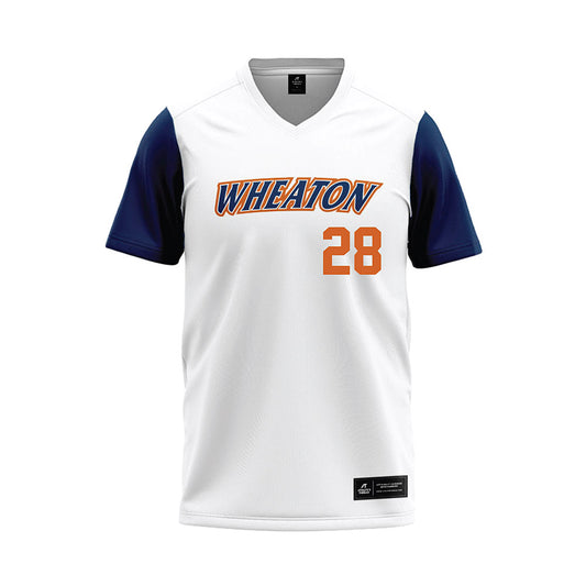 Wheaton IL - NCAA Baseball : Sean Dmytrowicz - White Baseball Jersey-0