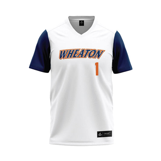 Wheaton IL - NCAA Baseball : Scott Sanders - White Baseball Jersey-0